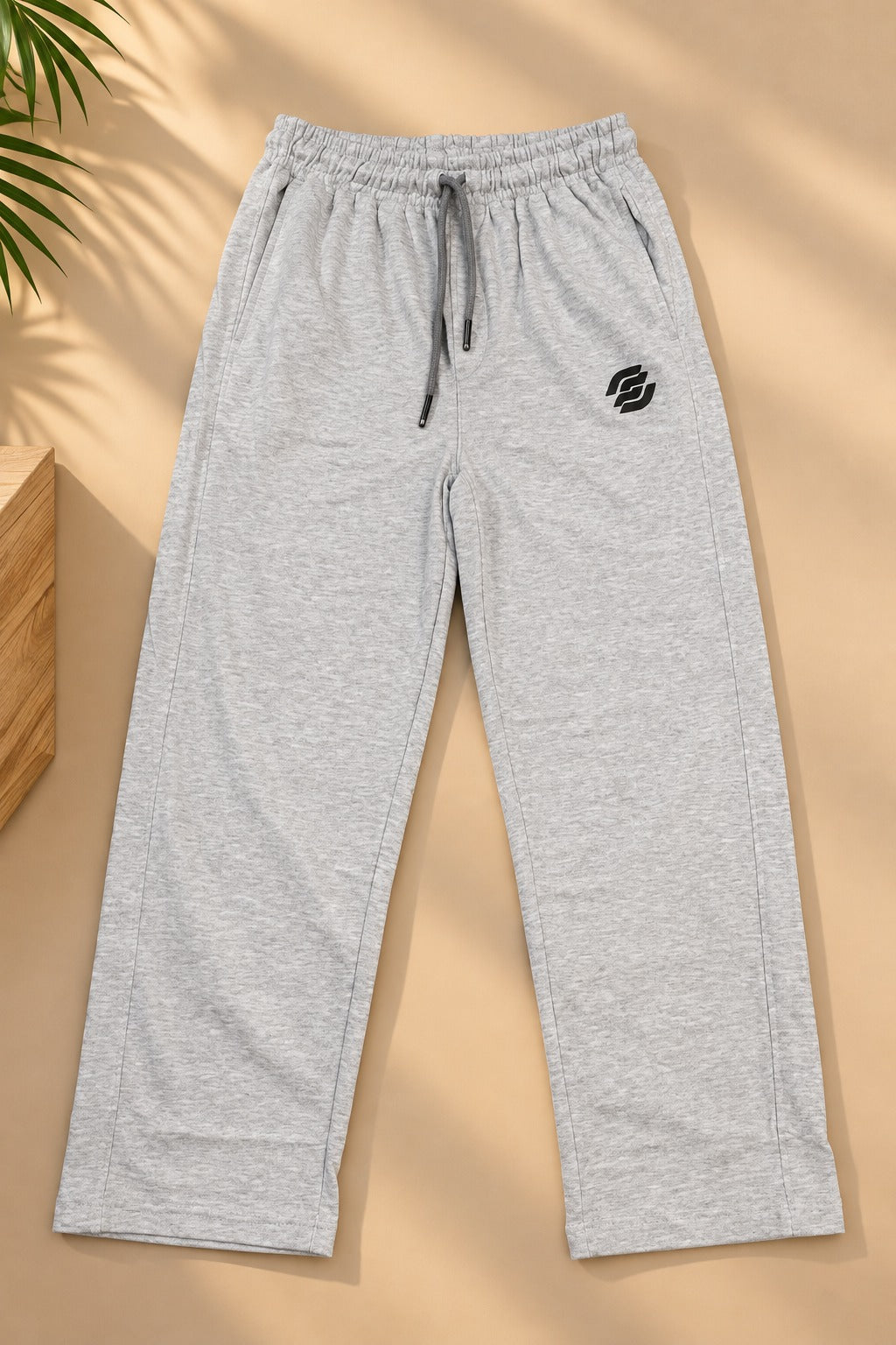 Grey Comfort Knit Fabric Trouser