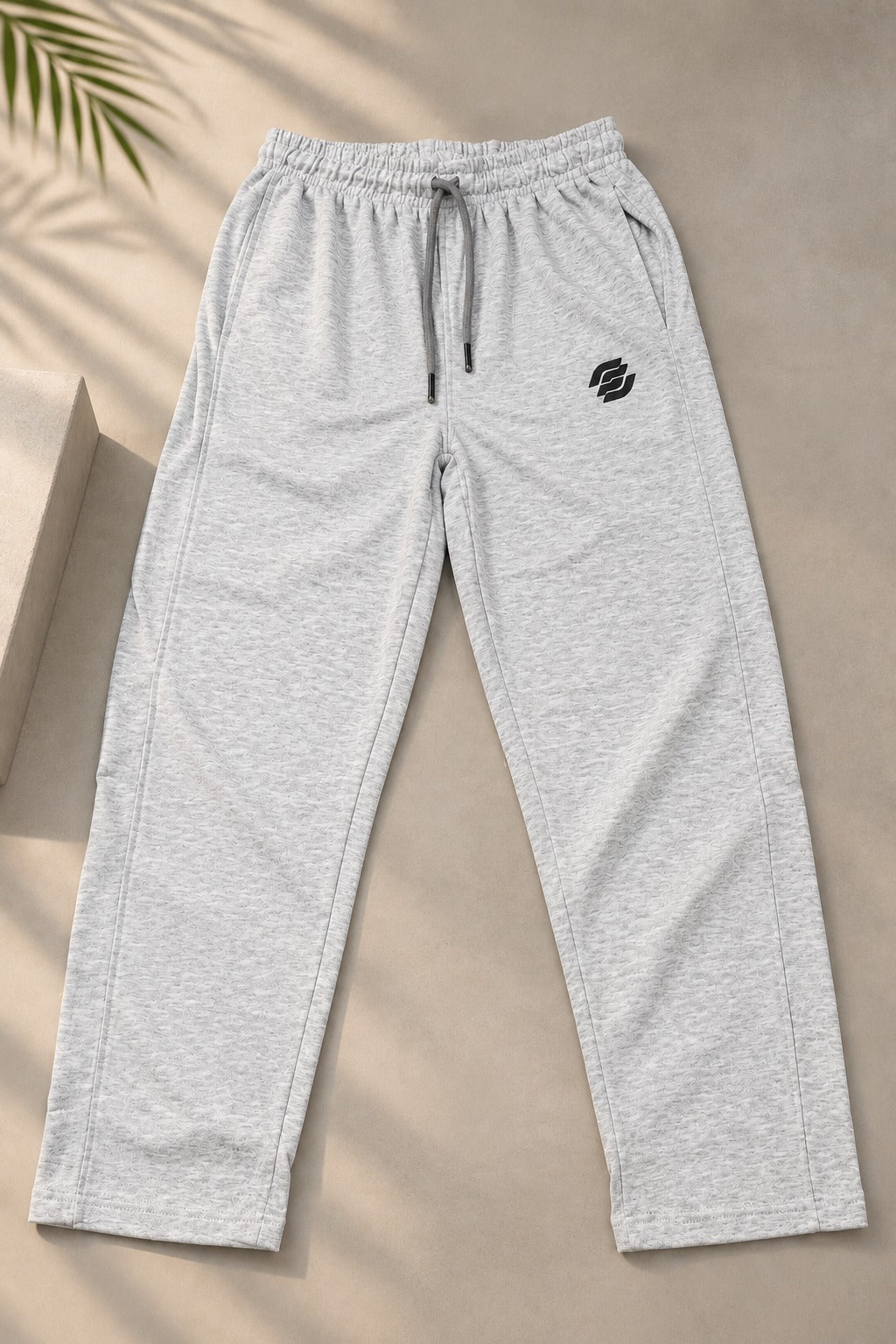Grey Comfort Knit Fabric Trouser