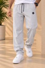 Grey Comfort Knit Fabric Trouser