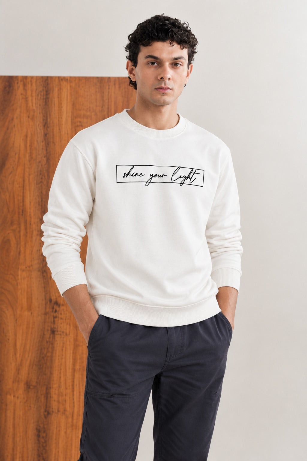 Shine Your Light Soft Peak Sweatshirt