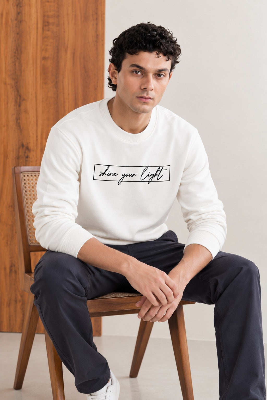Shine Your Light Soft Peak Sweatshirt