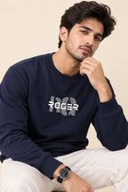 Blue Roger Soft Peak Sweatshirt