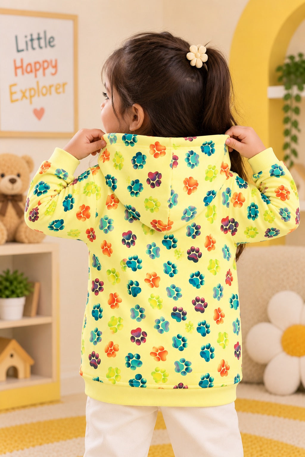 Paw Polar Touch Fabric Hoodie
