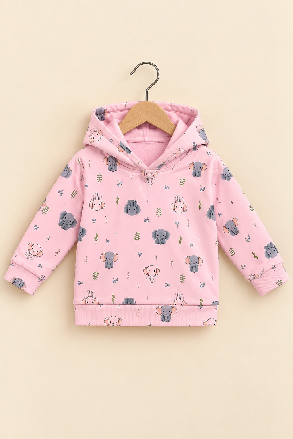 Elephant Polar Touch Fabric Hoodie