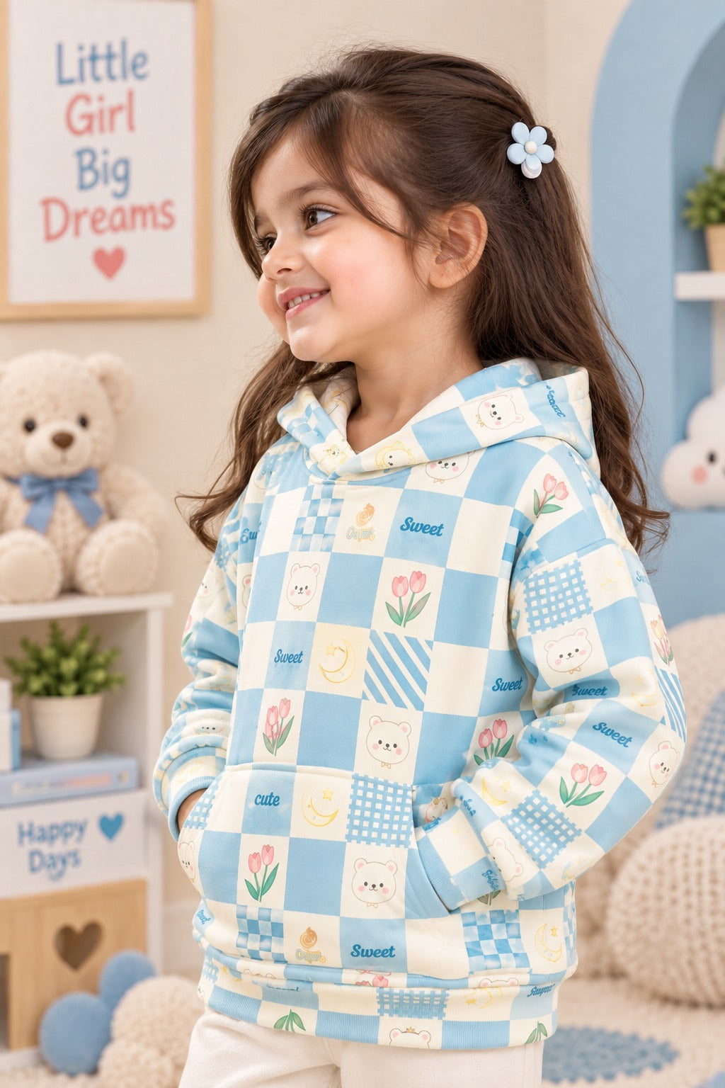 Cherry Polar Touch Fabric Hoodie