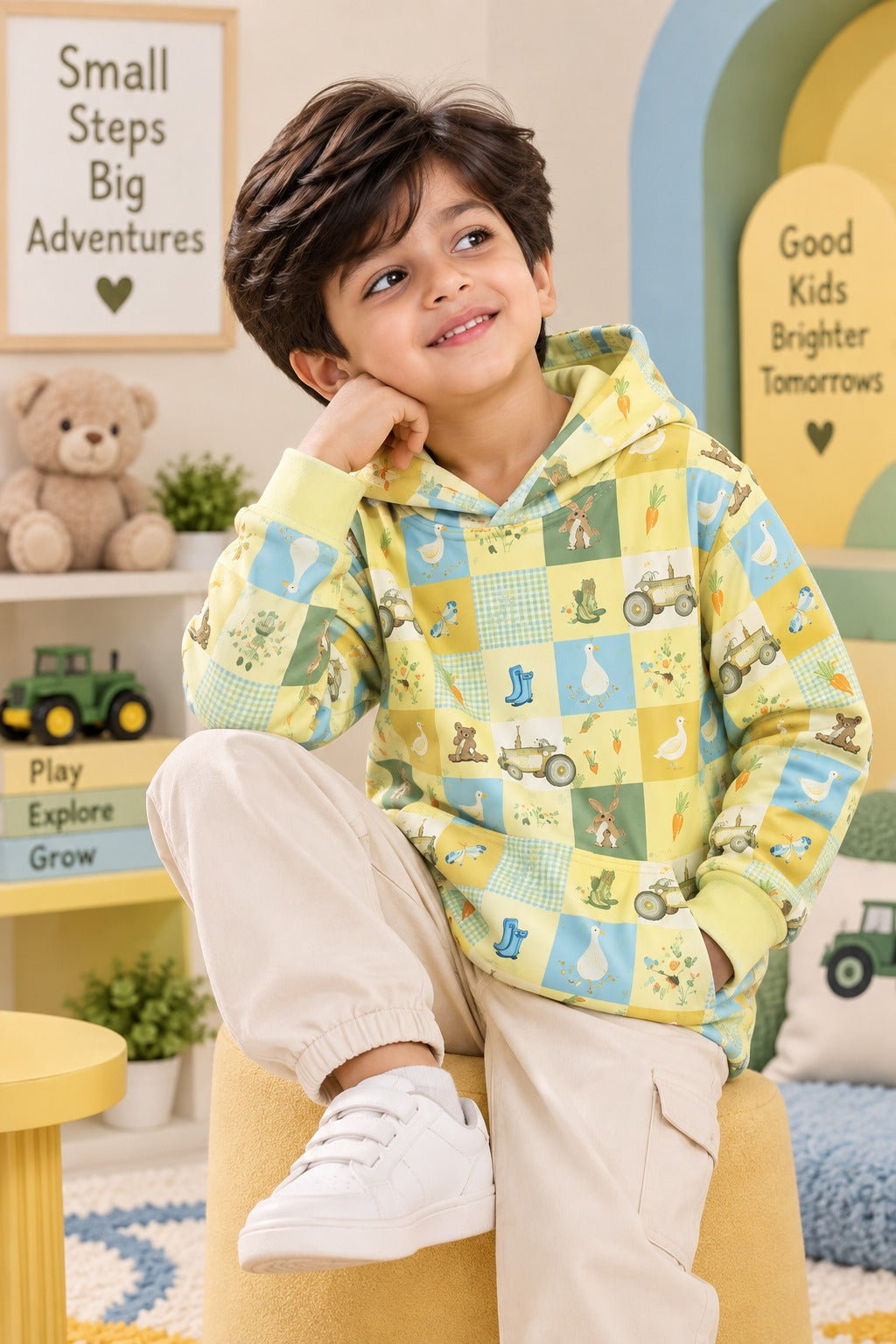 Tractor Polar Touch Fabric Hoodie