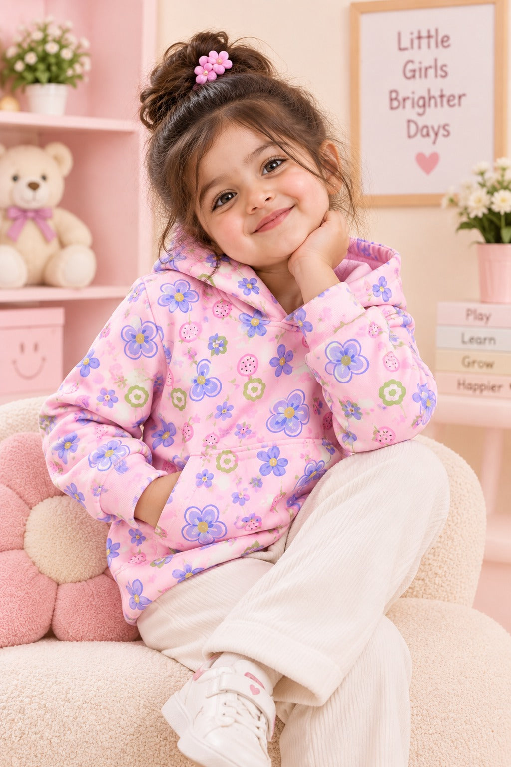 Strawberry Polar Touch Fabric Hoodie