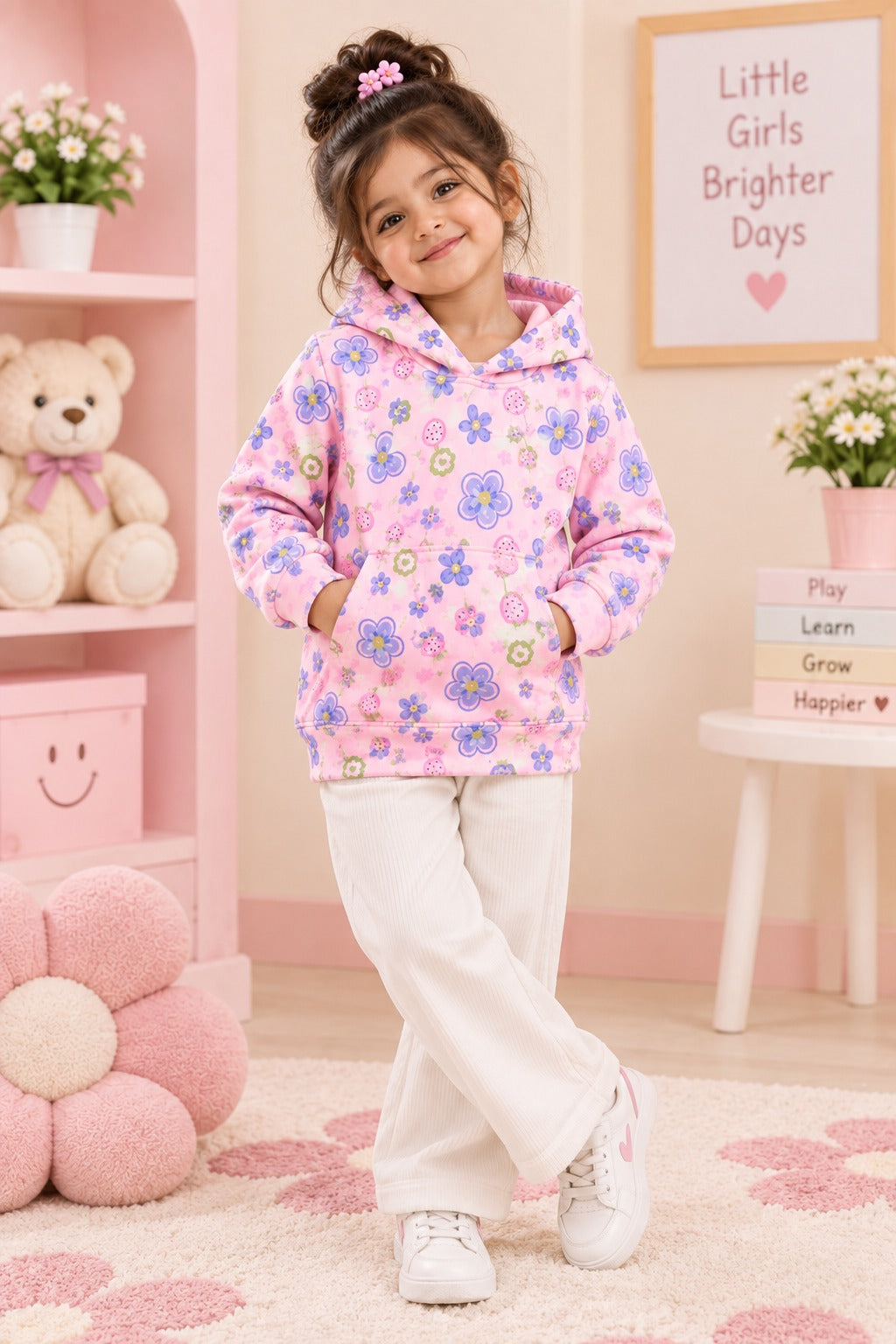 Strawberry Polar Touch Fabric Hoodie