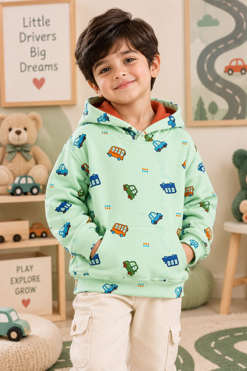 Cars Polar Touch Fabric Hoodie