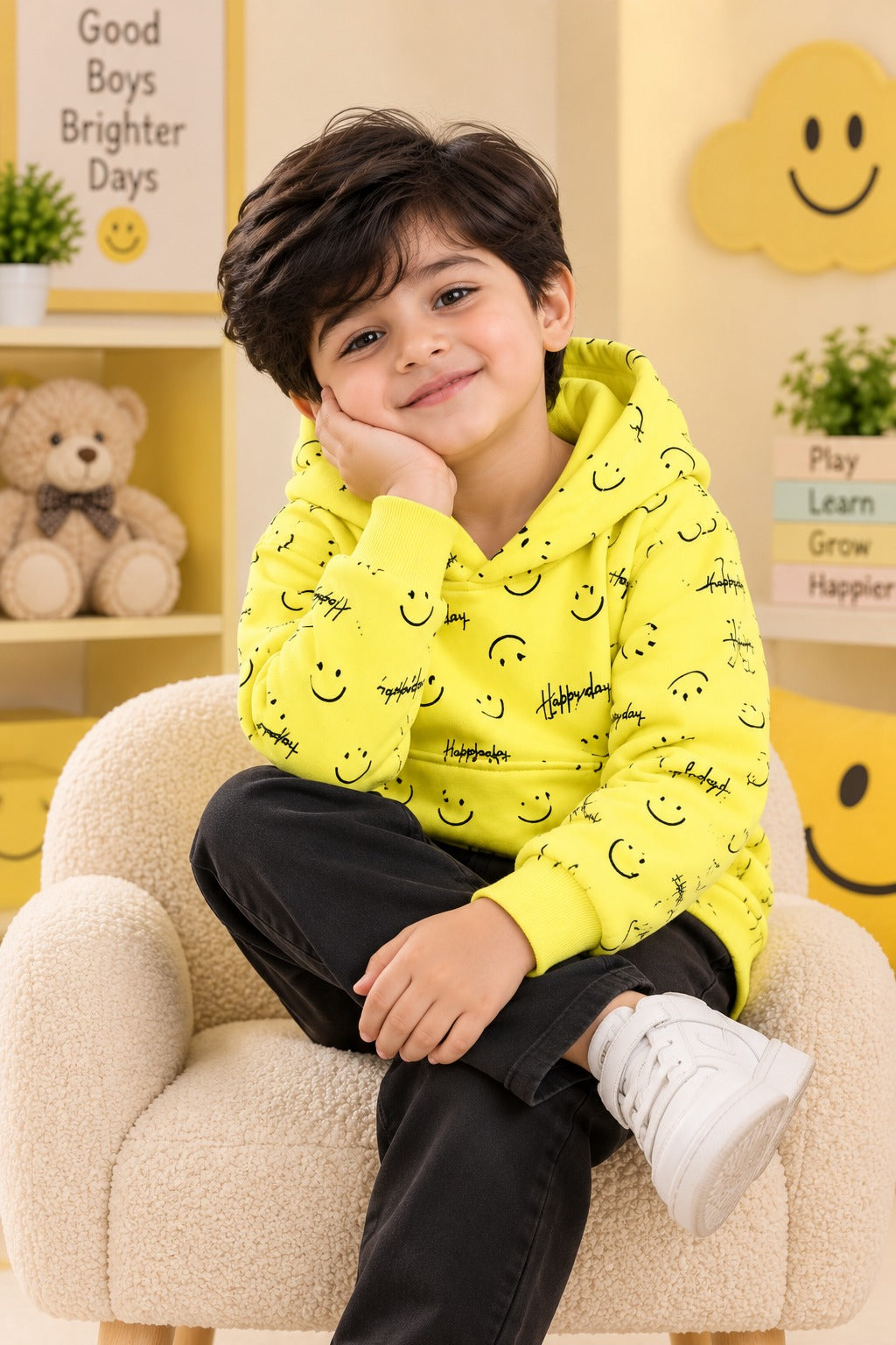 Smile Polar Touch Fabric Hoodie