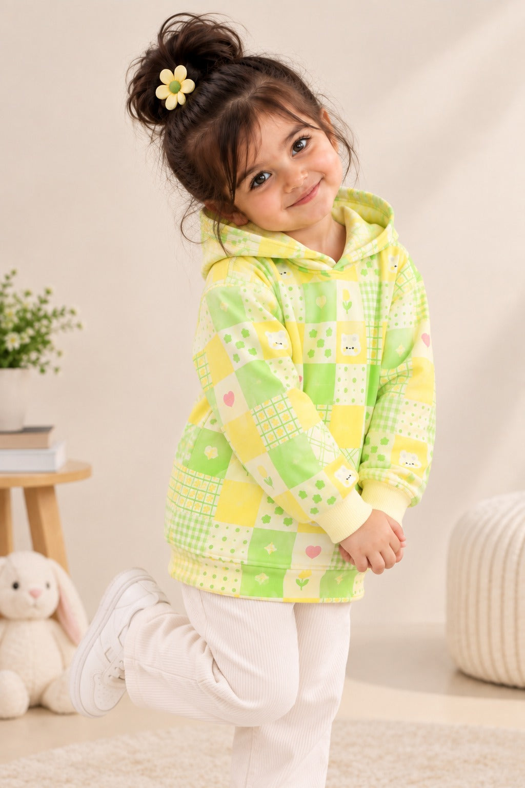 Rabbit Polar Touch Fabric Hoodie