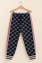 Navy Comfort Knit Fabric Trouser