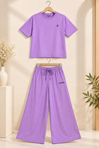Light Purple Comfi Knit Fabric Co-Ord Set