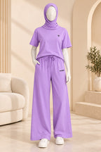 Light Purple Comfi Knit Fabric Co-Ord Set