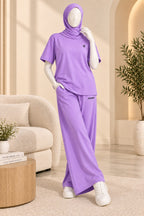 Light Purple Comfi Knit Fabric Co-Ord Set