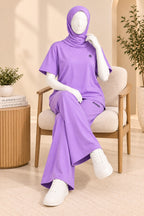 Light Purple Comfi Knit Fabric Co-Ord Set