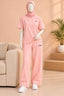 Peach Comfi Knit Fabric Co-Ord Set