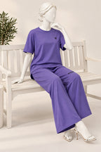Purple Comfi Knit Fabric Co-Ord Set