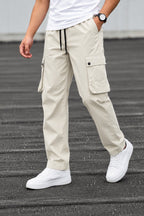 Ash Cargo Comfort Knit Fabric Trouser