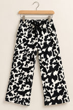 Black Leopard Ribloom Fabric Flapper