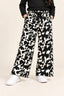 Black Leopard Ribloom Fabric Flapper