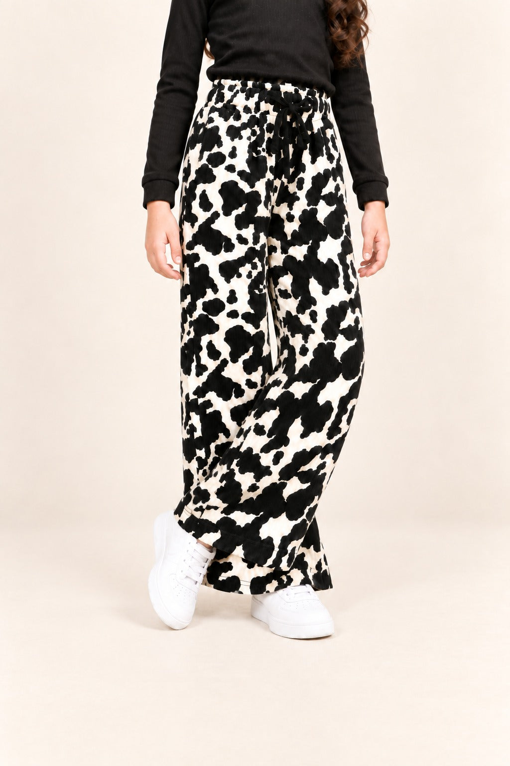 Black Leopard Ribloom Fabric Flapper