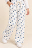 White Flowers Ribloom Fabric Flapper