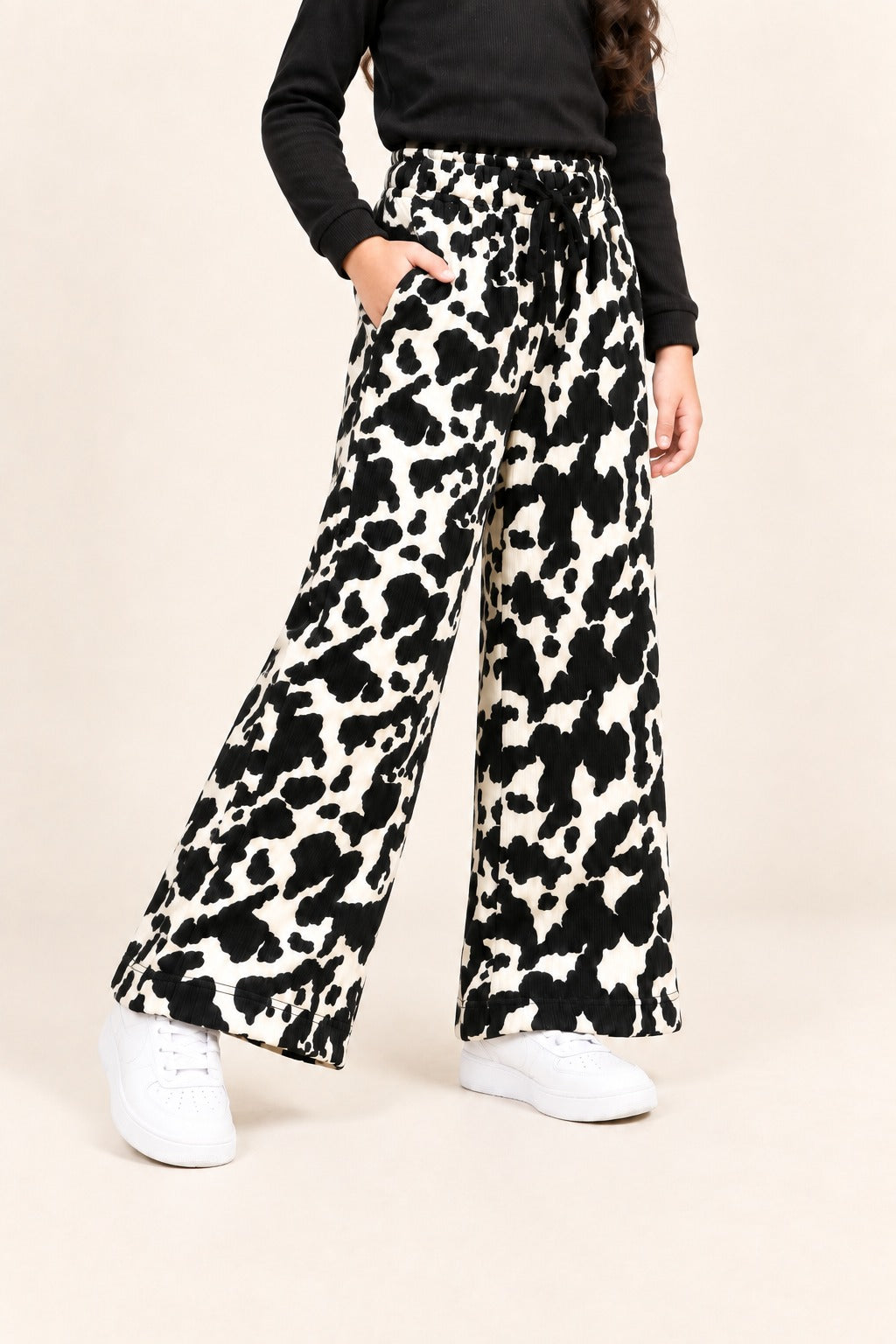 Black Leopard Ribloom Fabric Flapper