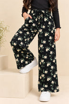 Black Flowers Ribloom Fabric Flapper