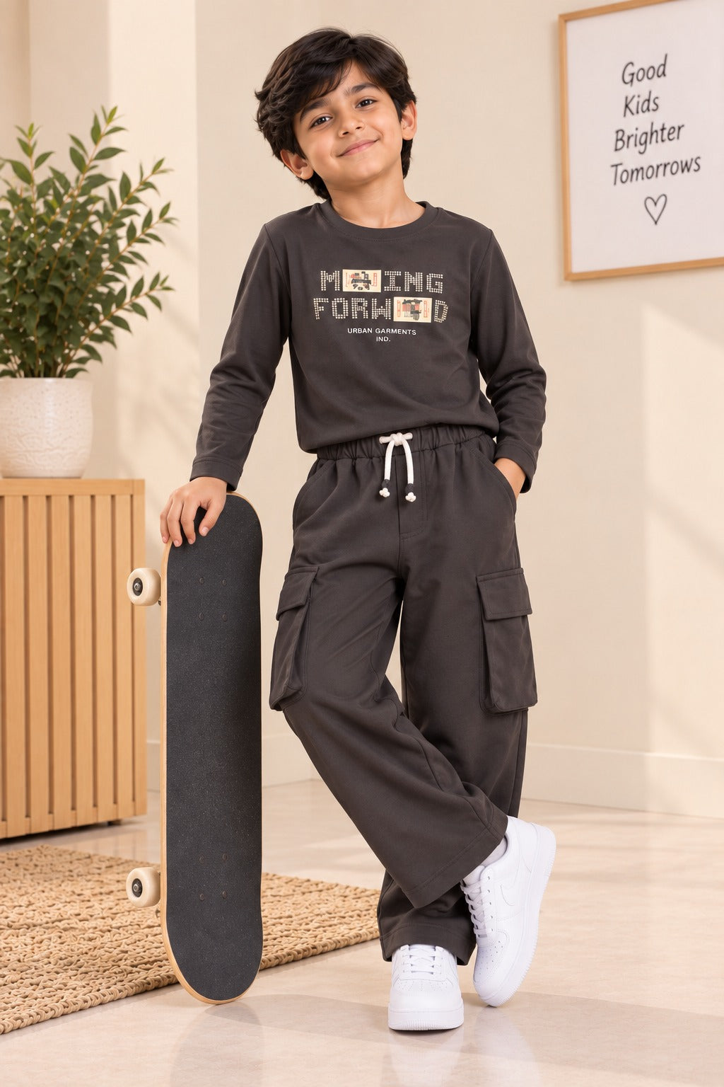 Grey Dopa Rib Aura Fabric Suit