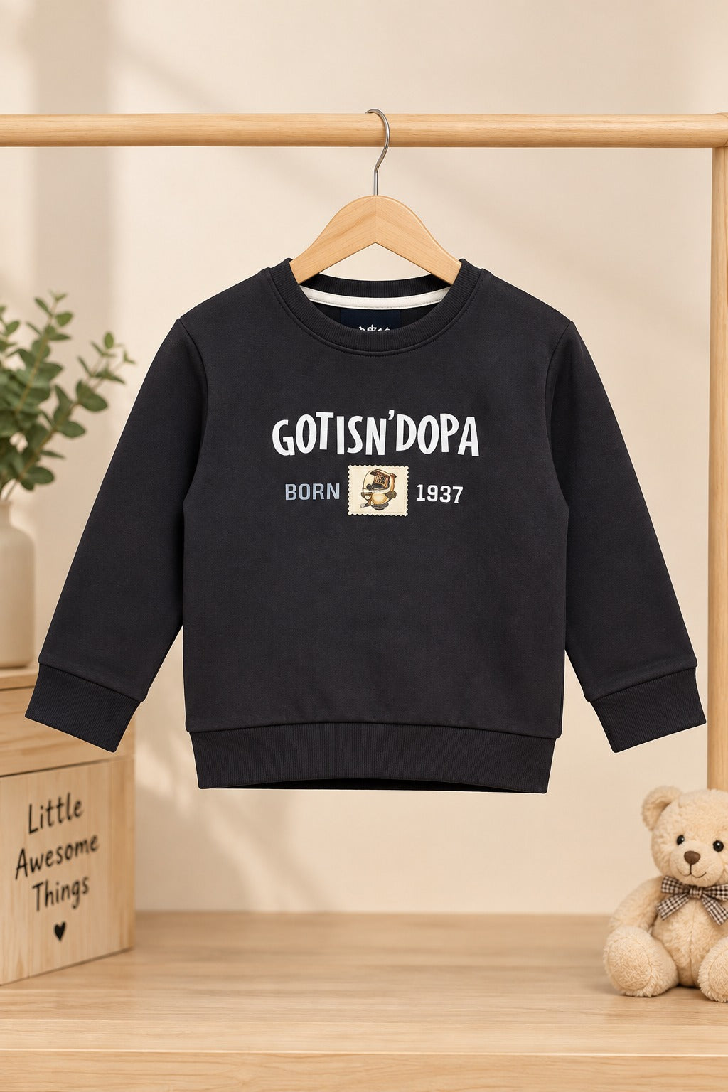 Grey Dopa Cloud-Fleece Fabric Sweatshirt Secondary image