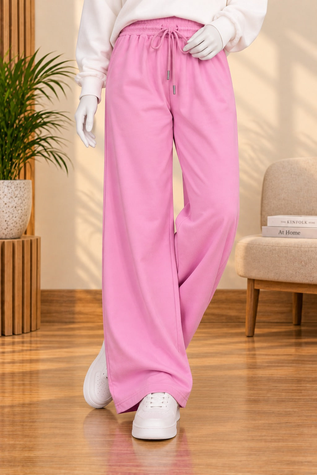 Purple LuxeRib Fabric Trouser