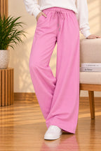 Purple LuxeRib Fabric Trouser