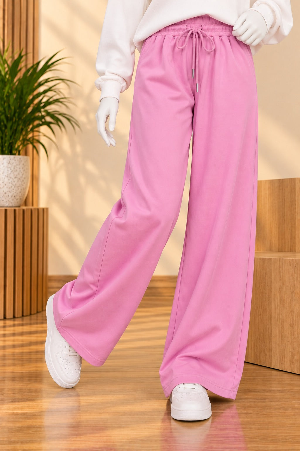 Purple LuxeRib Fabric Trouser