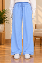 Sky Blue LuxeRib Fabric Trouser