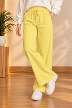 Yellow LuxeRib Fabric Trouser