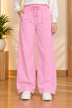 Pink LuxeRib Fabric Trouser