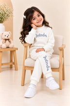 White Panda Velora Rib Fabric Suit