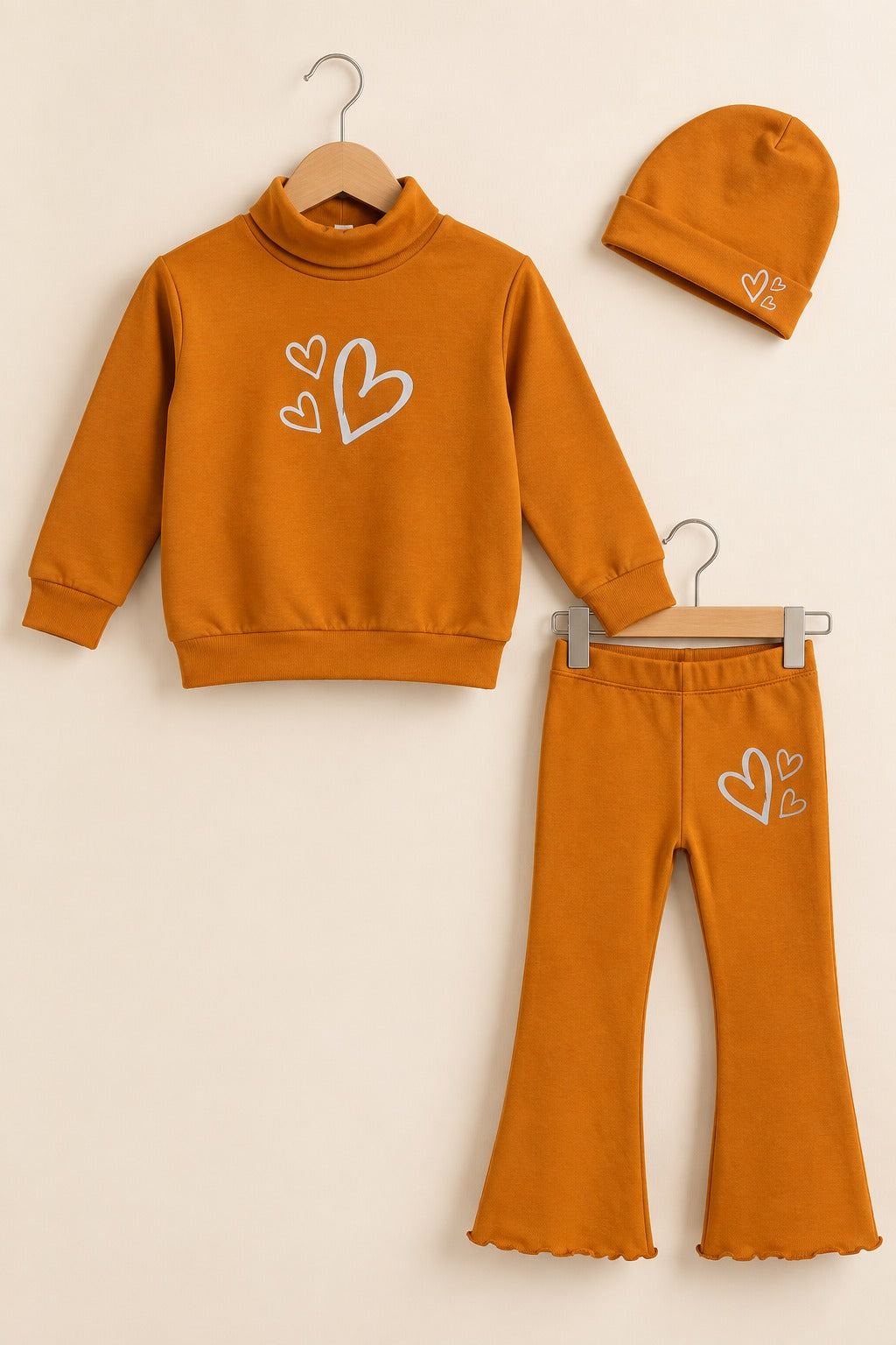 Mustard Hearts Velora Rib Fabric Suit