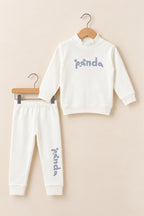 White Panda Velora Rib Fabric Suit