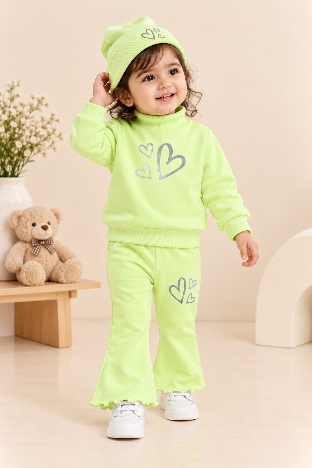 Pista Hearts Velora Rib Fabric Suit