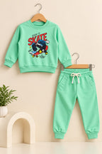 Turquoise Skate Terrona Fabric Suit