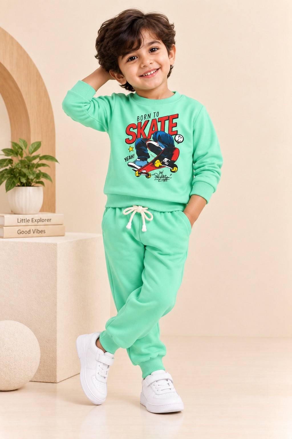 Turquoise Skate Terrona Fabric Suit