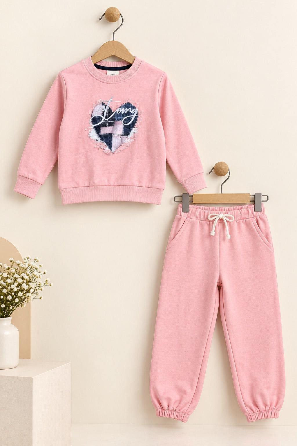Pink Strong Fleecenza Fabric Suit