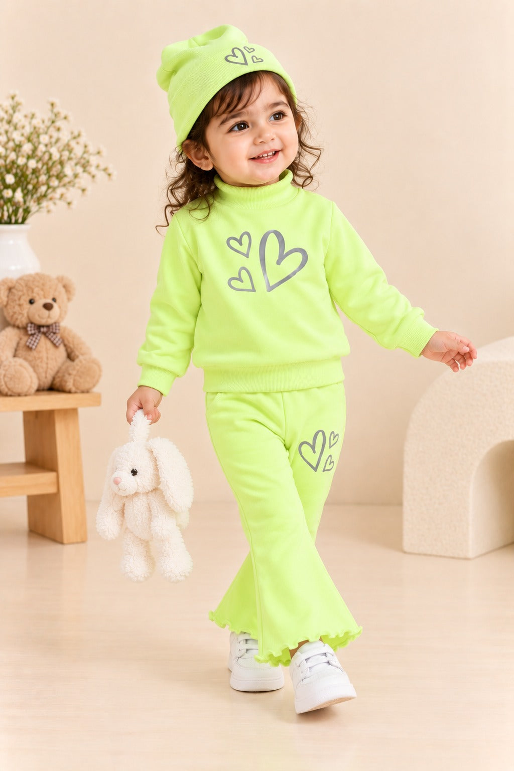 Pista Hearts Velora Rib Fabric Suit