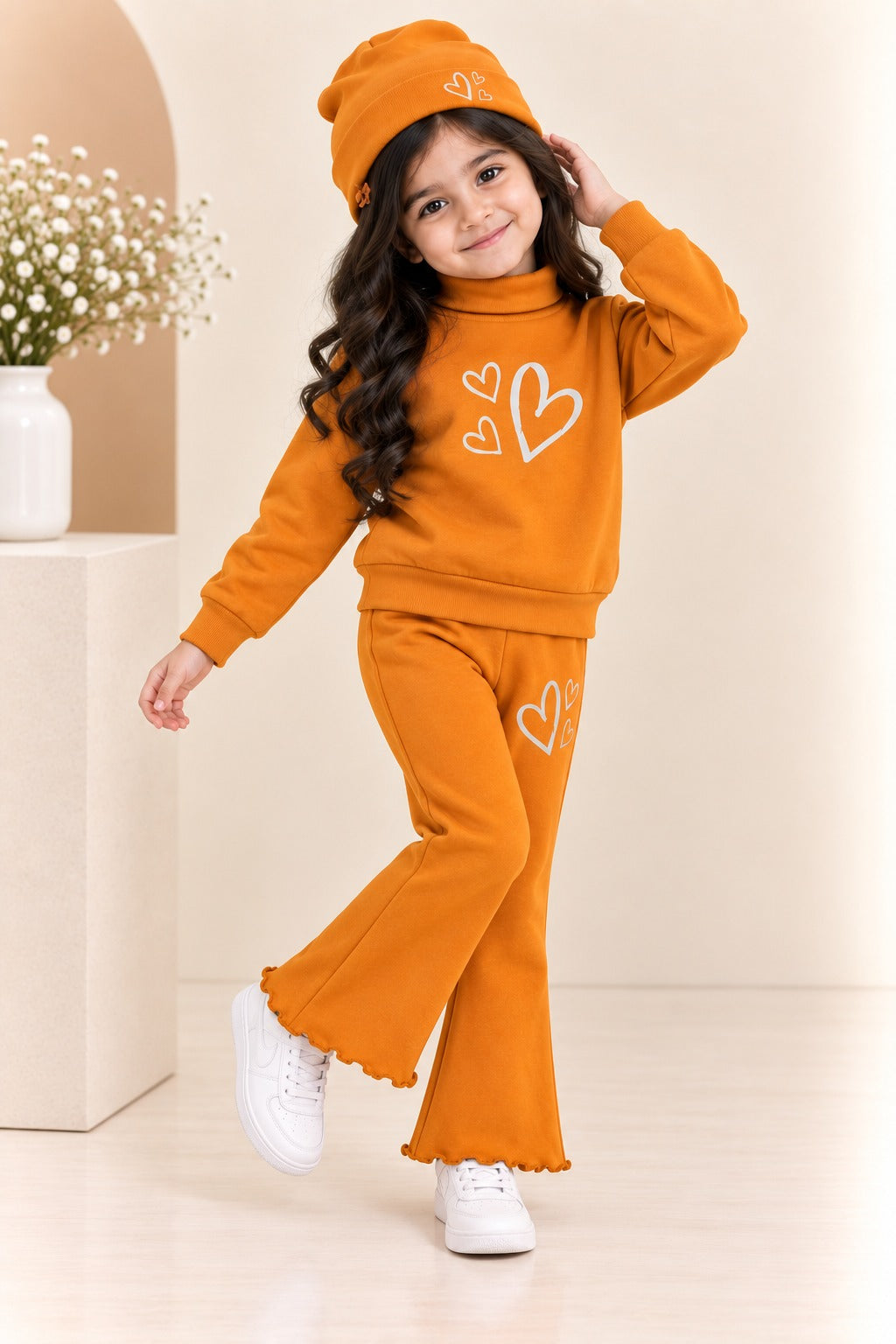Mustard Hearts Velora Rib Fabric Suit