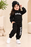 Black Panda Velora Rib Fabric Suit