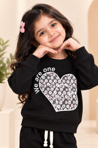 Black Hearts Fleecenza Fabric Suit