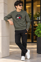 Grey 1933 Jackard Fleece Sweatshirt