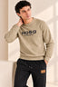 Cream Hugo Jackard Fleece Sweatshirt